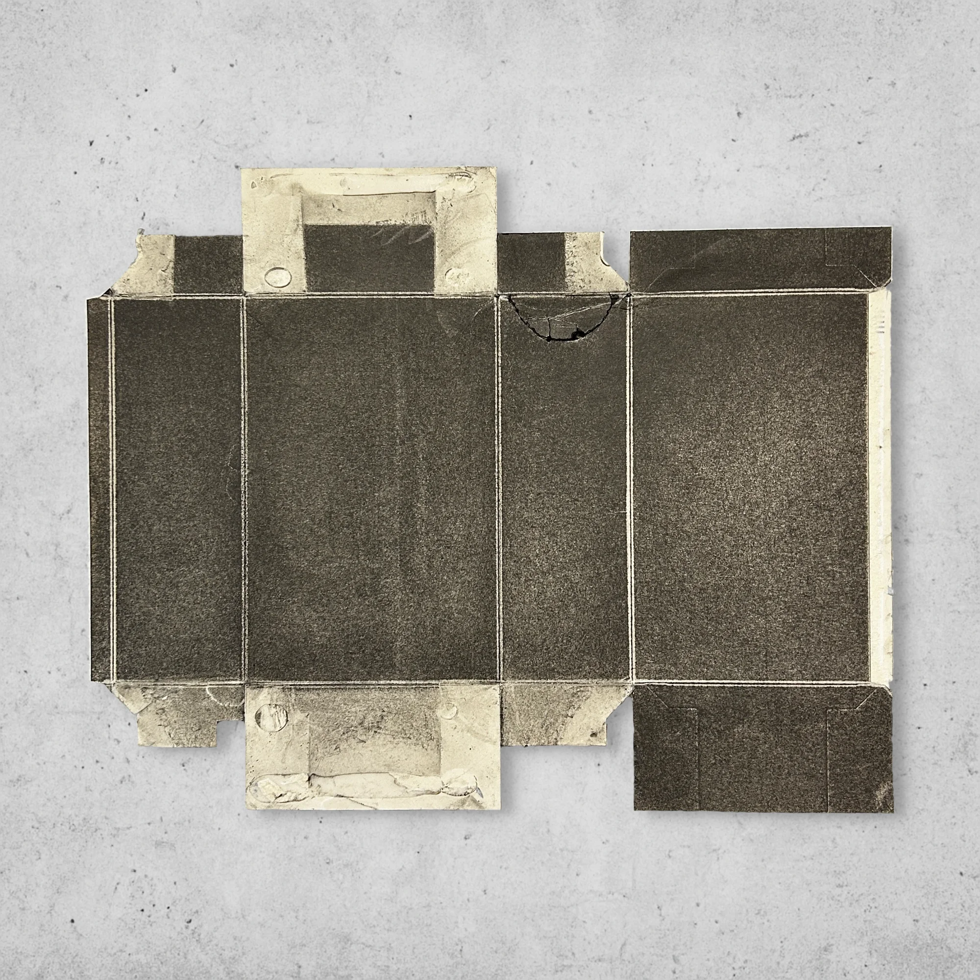 Oatmeal package drawing (Kaurahiutalepakkauspiirustus), artwork by Kalle Lampela